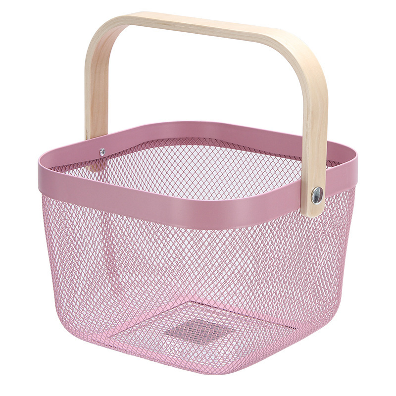 Drain Basket Kitchenware Dirty Clothes Vegetable Storage Box Picnic Fruit Basket