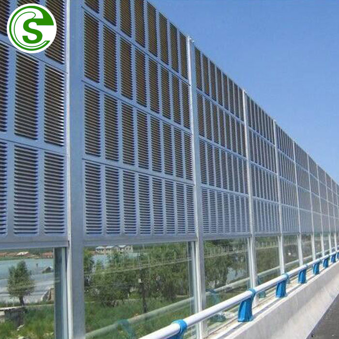 Metal Sound Reduction Barrier Sheet White Viaduct Polycarbonate Noise Barrier for Sale