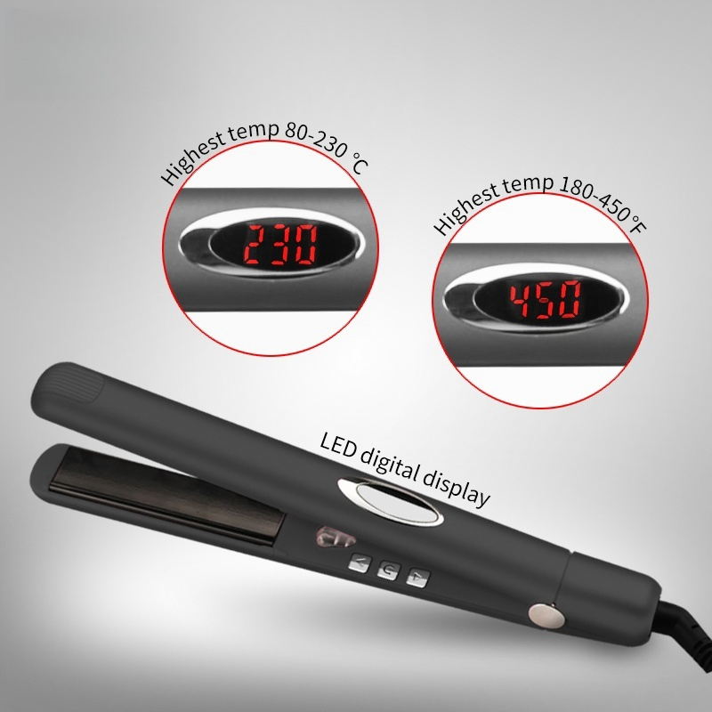 Professional Hair Dressing Tool Mch Plate LED Display Hair Straightner Infrared Flat Irons