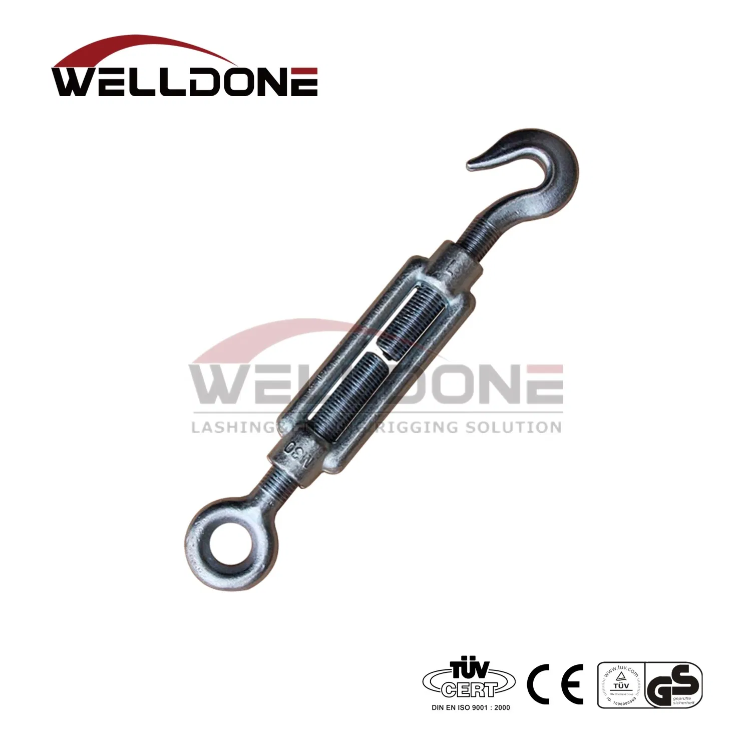 Forging Turnbuckle with Hook, Plates, Stub Ends DIN 1480