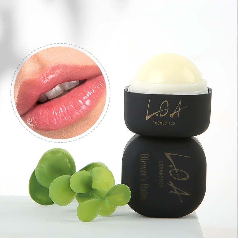 OEM Organic Vegan12-Hour Moisturizing Fragrance Free Lip Balm Round Ball Private Label Natural Plumping Lip Care Balm Chapstick