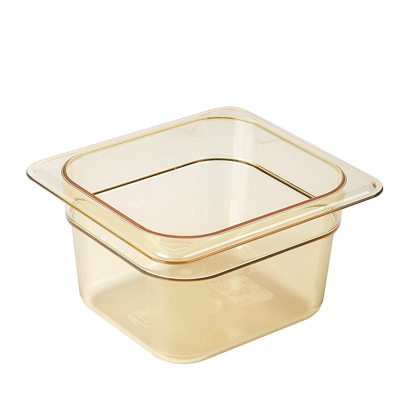 Пластиковый гастрономический контейнер NSF черный прозрачный