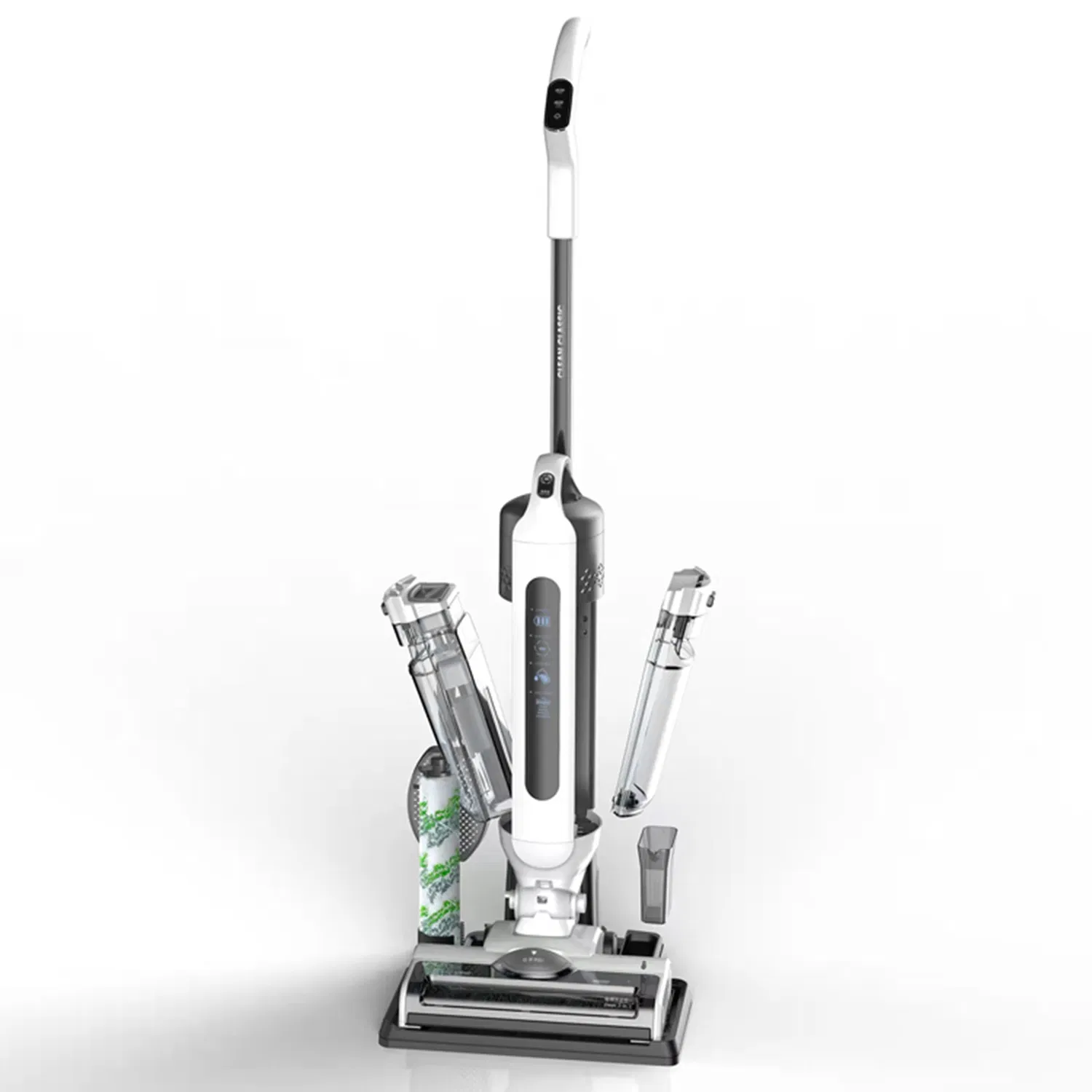 Lightweight Cordless Wet Dry Vacuum Mop with Self Cleaning and LED Display for Hard Floors and Area Rug