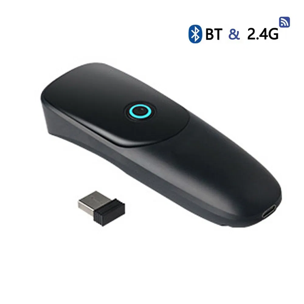 Pocket Size Barcode Scanner Bluetooth Portable Mini Barcode Readers Support Windows/Ios/Android System