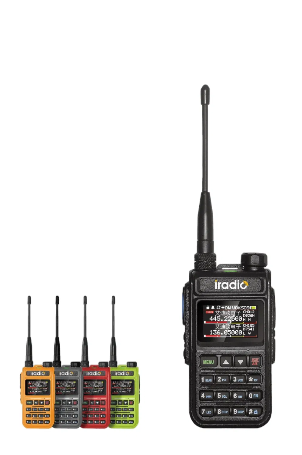 Iradio UV5118plus Two Way Radio Analog with 5W Output Power ID Edition Walkie Talkie