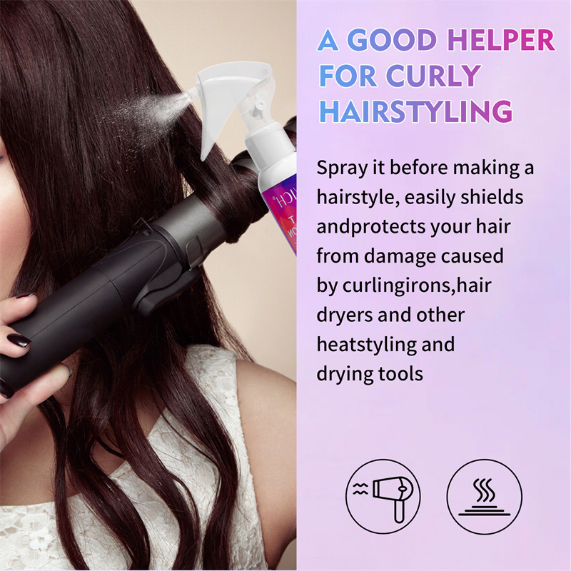 Heat Protectant spray Hair Serum New Arrival Curly Straight Glossy Hair Damage Repair Sapry