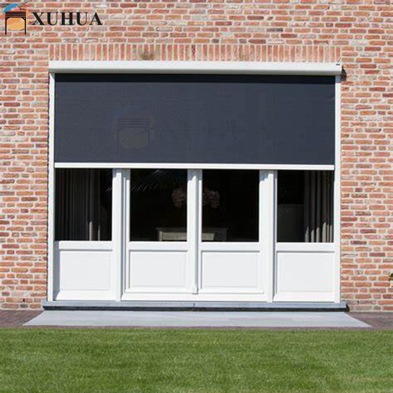 Xuhua Factory Customized Motorized Outdoor Roller Blind Zip Blind Electric Curtain Door