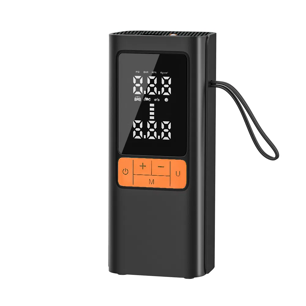 Electric Air Pump Faster Inflation Cordless Tire Pump with LED for Car Motor Bike Ball with Power Bank