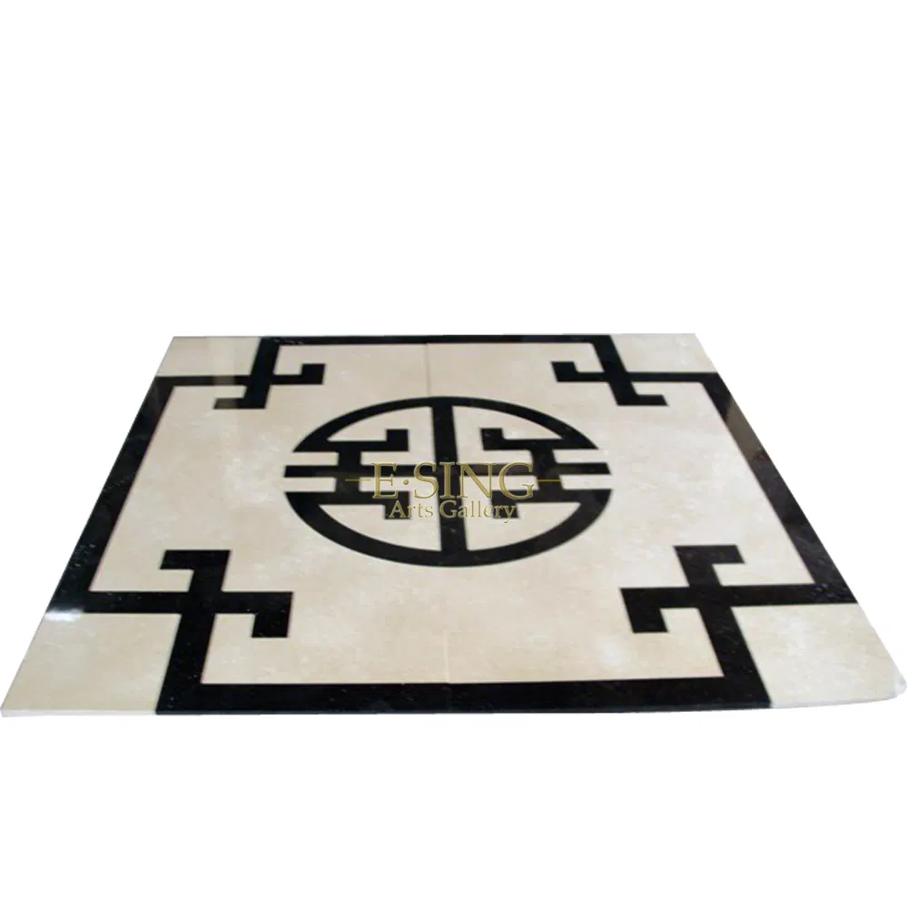 Элитная мраморная плитка с водной резкой Classic Tile Flower