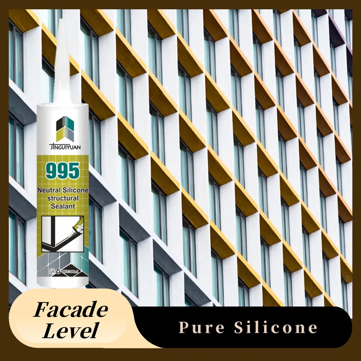 995 Silicone for Structural Bonding Weather Resistant Sealing in Facade System Applications