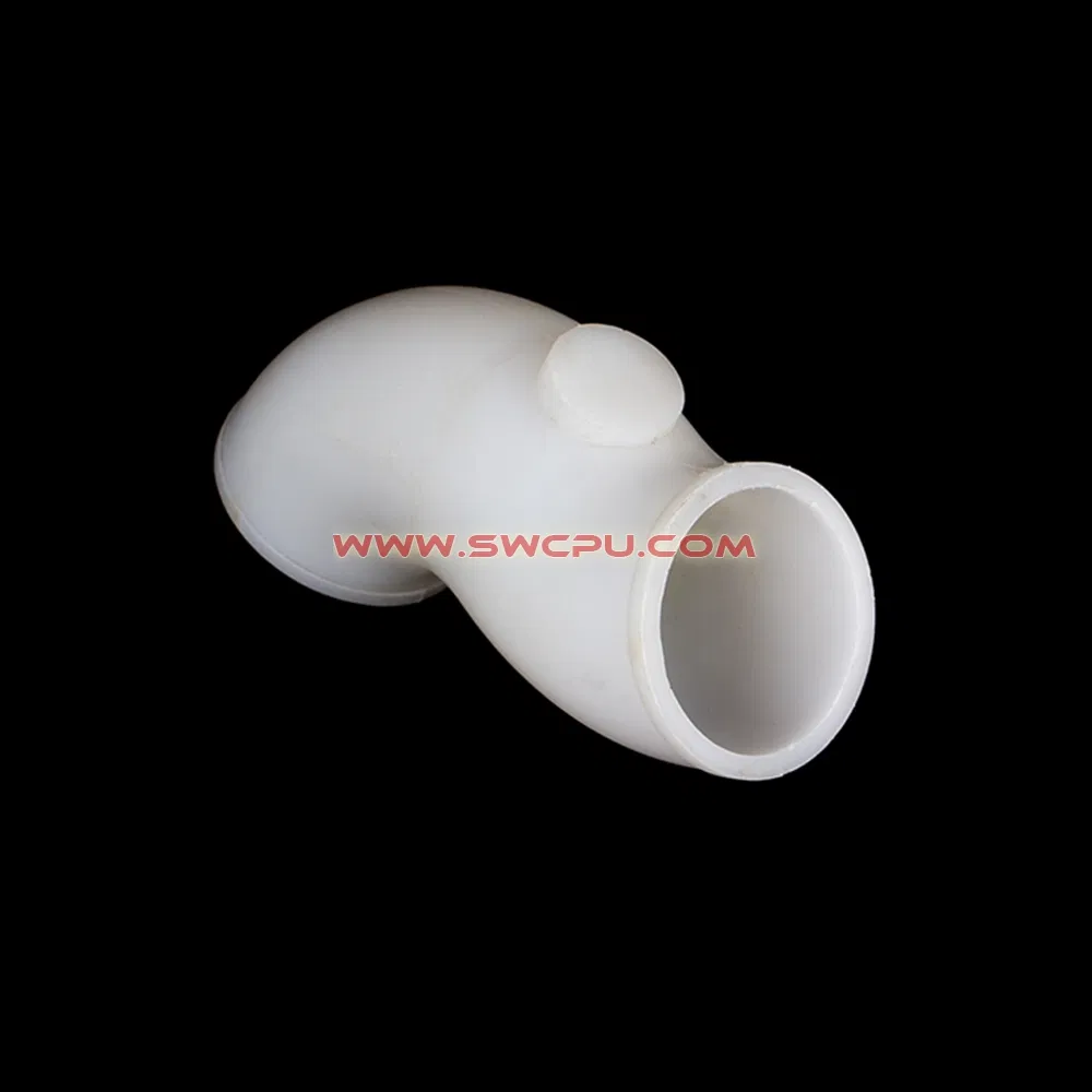 Custom PTFE Plastic Pipe Connector Fittings / Nylon Hose Reducing Nipple
