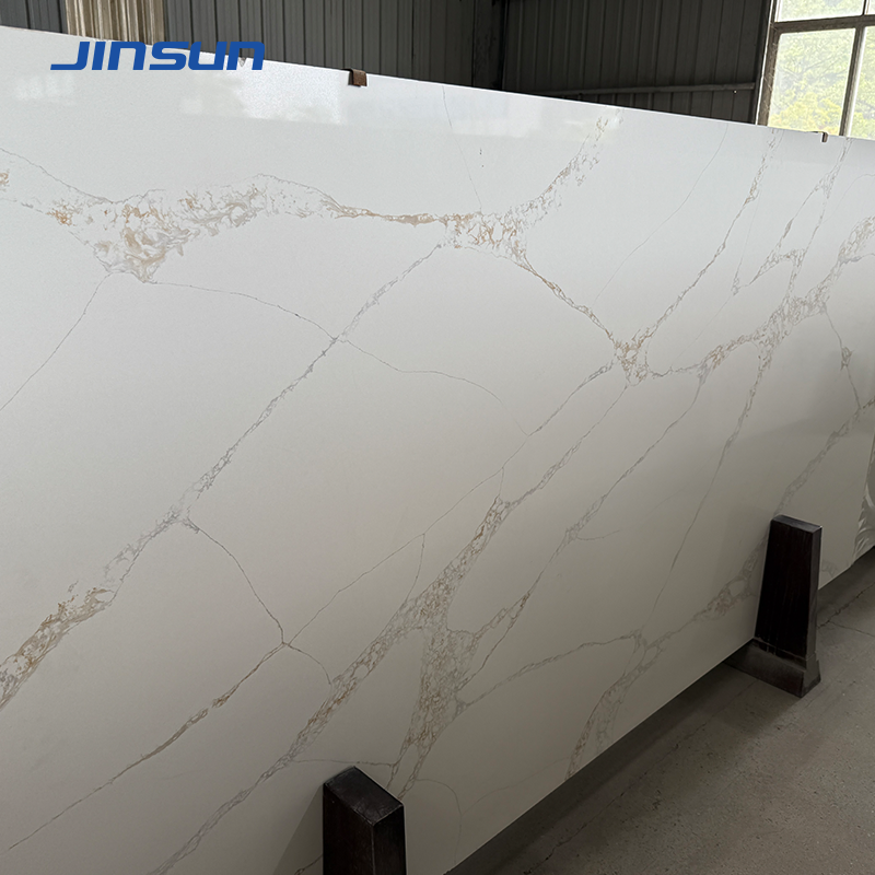 20mm Calacatta Quartz Stone Big Slab for Elegant Countertops