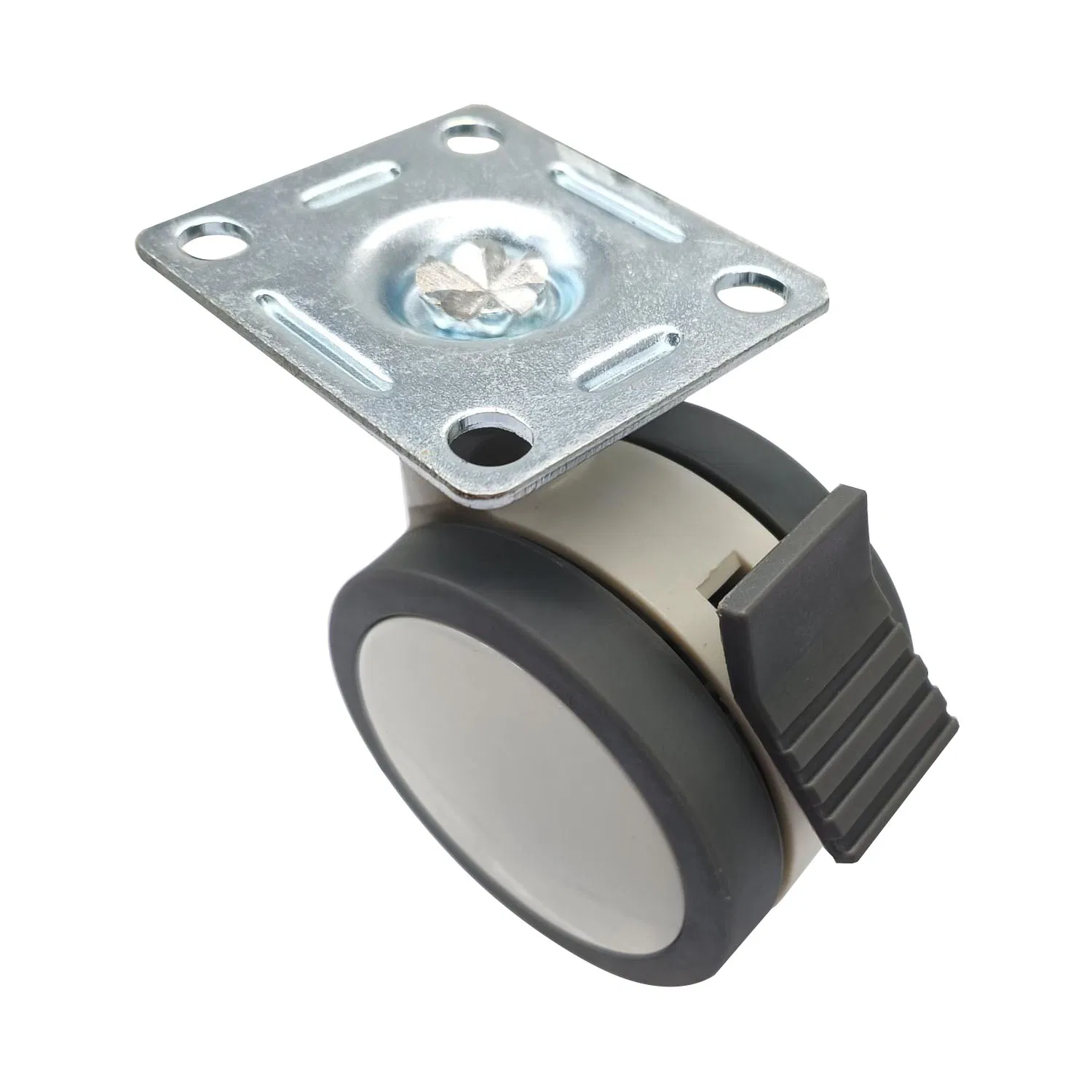 3-Inch Medical Caster with Full Plastic Swivel Plate