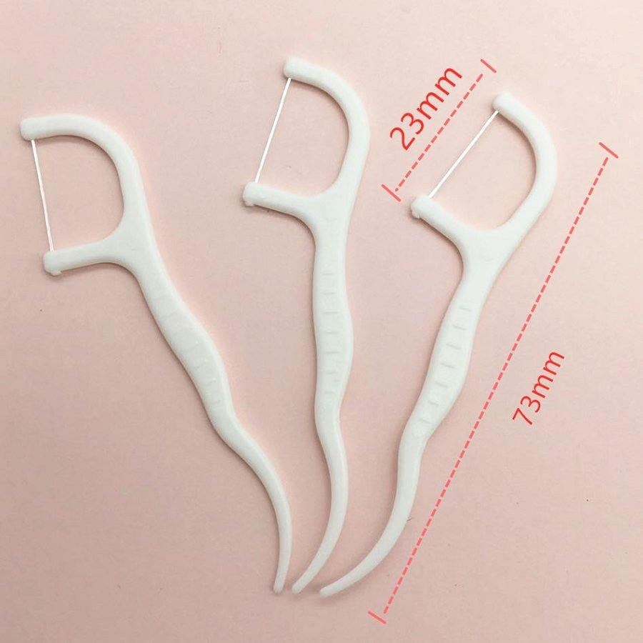 Orthodontic Flossers for Braces 50 Count Biodegradable Dental Ortho Mint Floss Picks