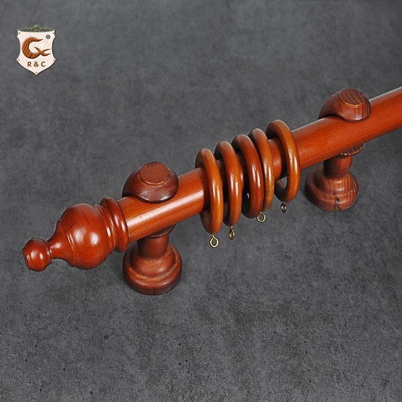 Manufacture Customize Window Wooden Curtain Rod Set