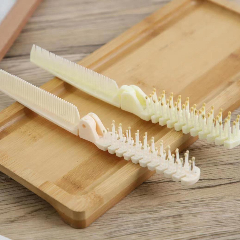 Cheap Wholesale Recyclable Hotel Foldable Short Wheat Straw Hair Comb