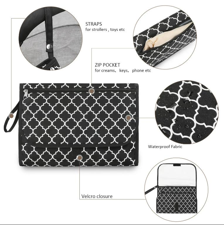 Portable Changing Pad for Newborn Girl & Boy - Baby Changing Pad