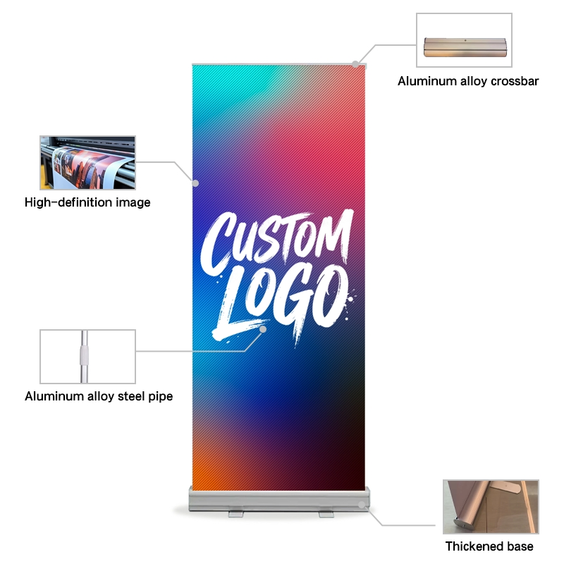 Retractable Banner Backdrop Roll up Marketing Banner Custom Backdrop Banner