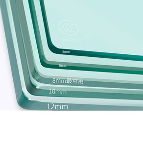 Customized Sizes 3mm 4mm 5mm 6mm 8mm 12mm 15mm 19mm Clear Tempered Toughened Glass