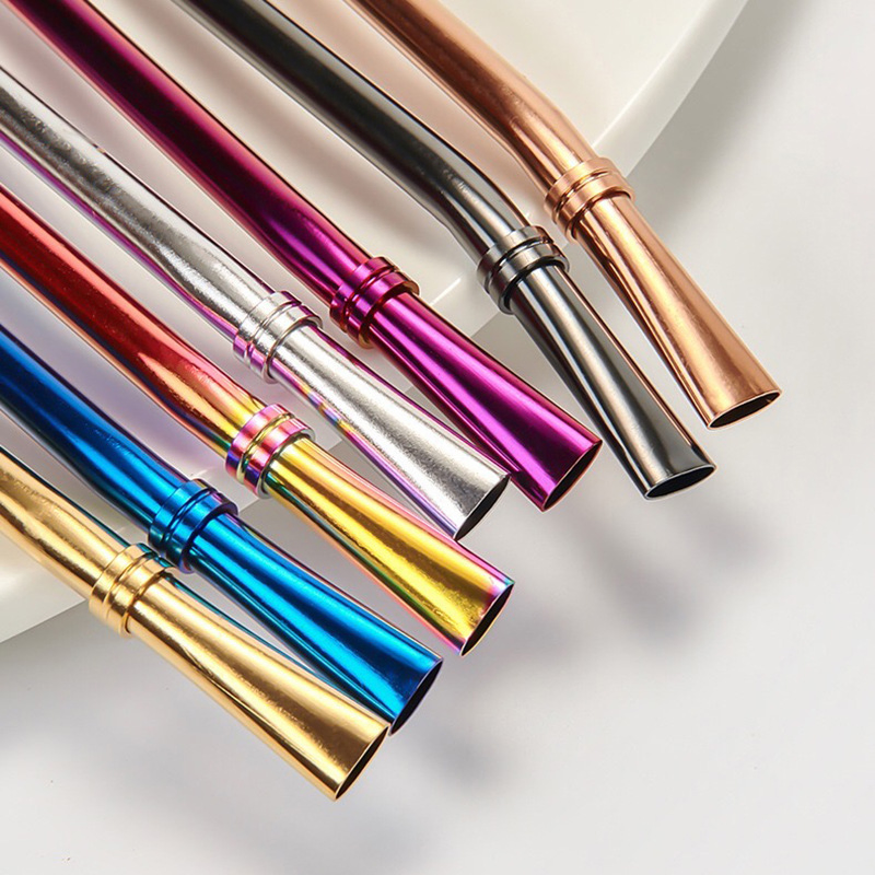 Factory Price Yerba Silver Straw Filter Spoon 155mm Yerba Mate Tea Stainless Steel Straw