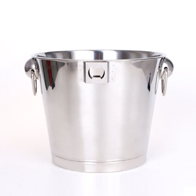 Factory Sale Bar Tool Stainless Steel Ice Barrel Buckets Beer Champagne Red Wine Cooler Ice Bucket for Caperdonich Rolling Rock Saint Vincent Beer