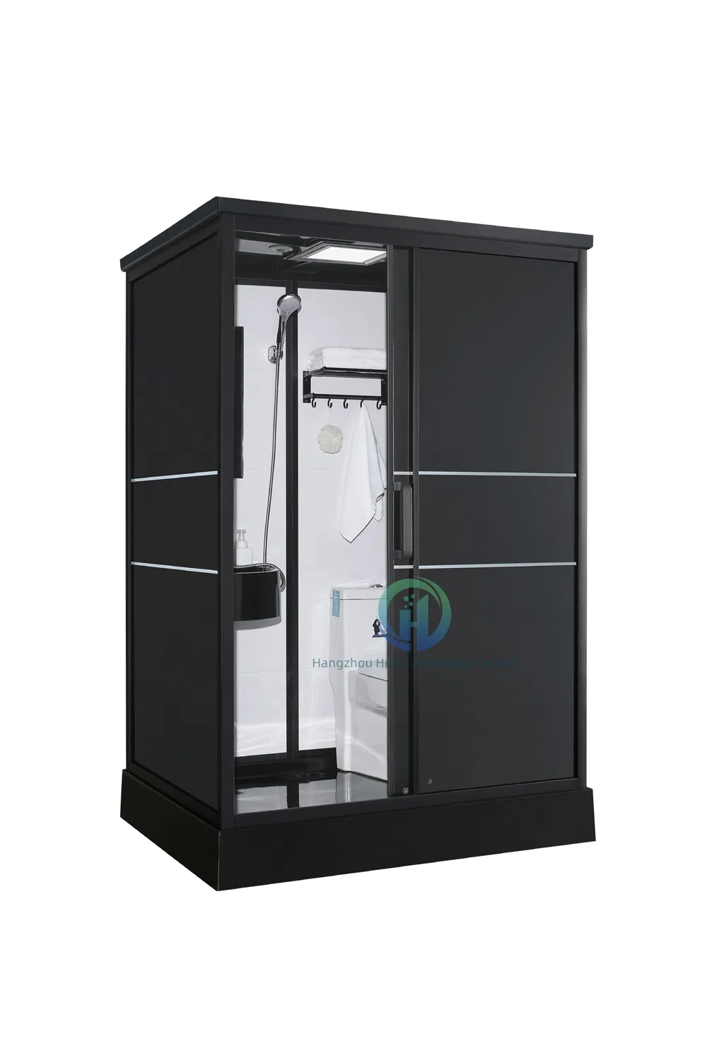 Luxury Sanitary Ware Glass Design Hotel Complete Shower Steam RV Sink Toilet Prefab Bathroom Pod for Sale
