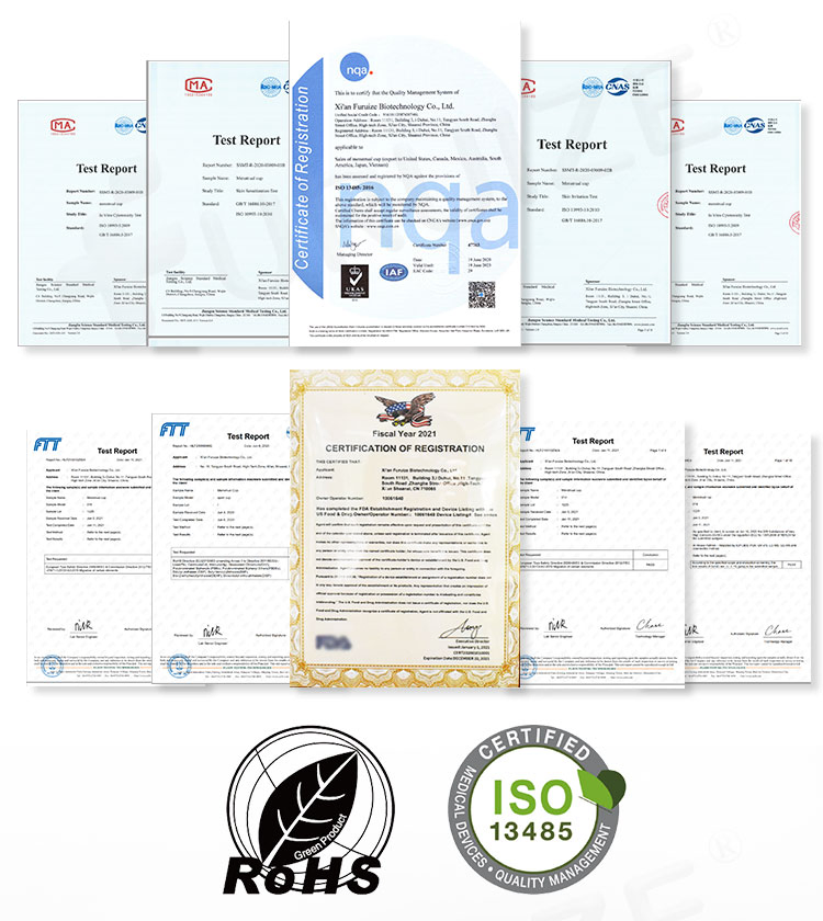 Copa Menstrual Con Valvula Round Menstrual Cup Menstrual Silicone Cup