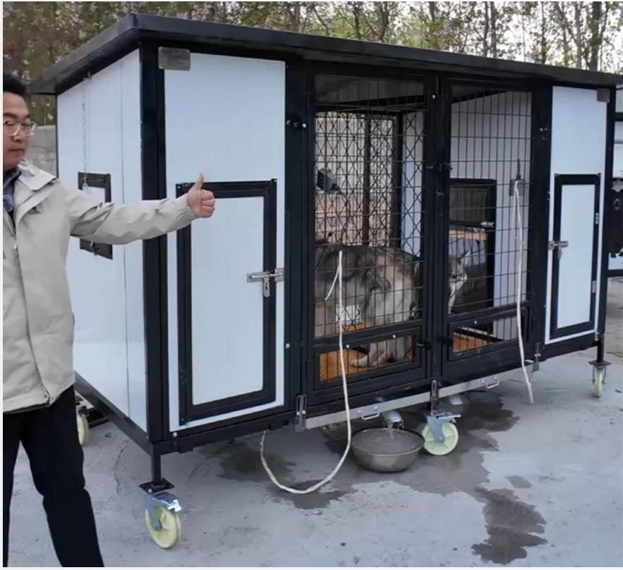 All Seasons Universal Solid Wood Eco-Friendly Durable Pet House Furniture Modern Style Outdoor Living Waterproof Dog Kennel