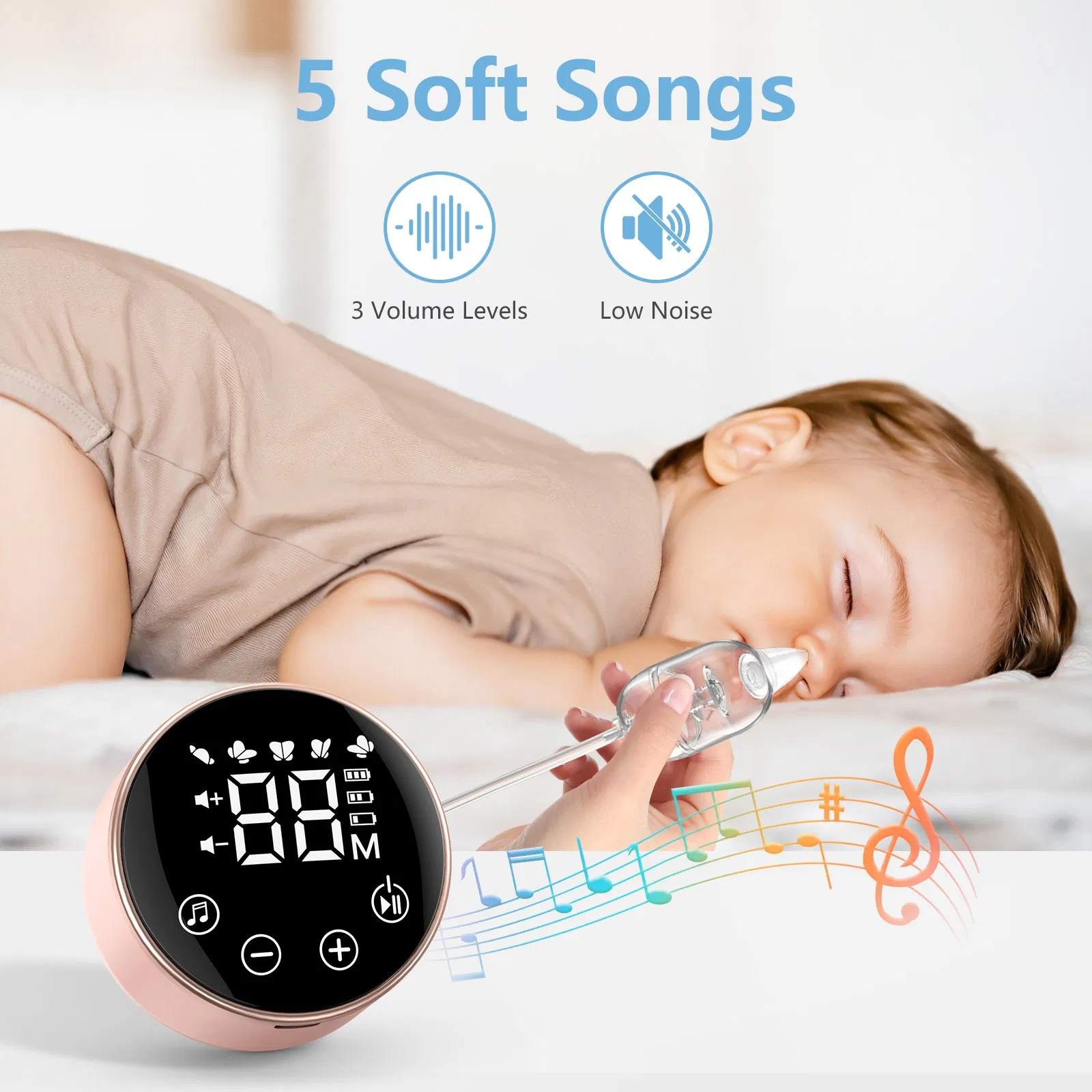 New Design Electric Baby Nasal Aspirator USB Charing Nose Cleaning Tools