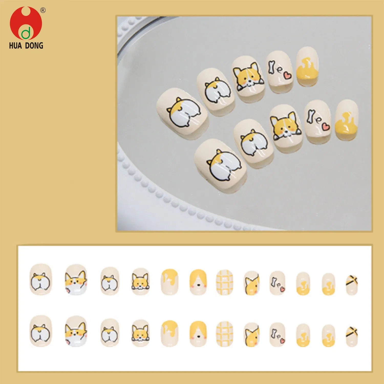 New Product Nail Tips Press-On Nails Cute Nail Art Manicure Set Custom Nail Tips Trendy Nail Designs Long Nail Tips Nail Glamour Kids Manicure Kit Fancy Nails