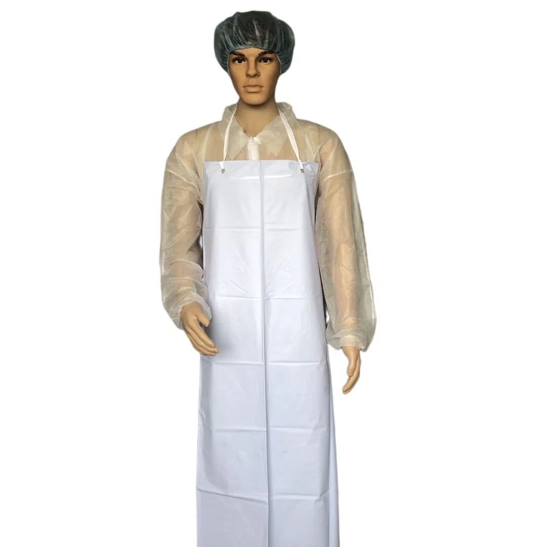 Chemical Resistant Vinyl Apron for Laboratory Chemical Handling