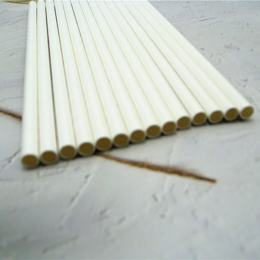 Disposable Paper Drinking Straws with White Color