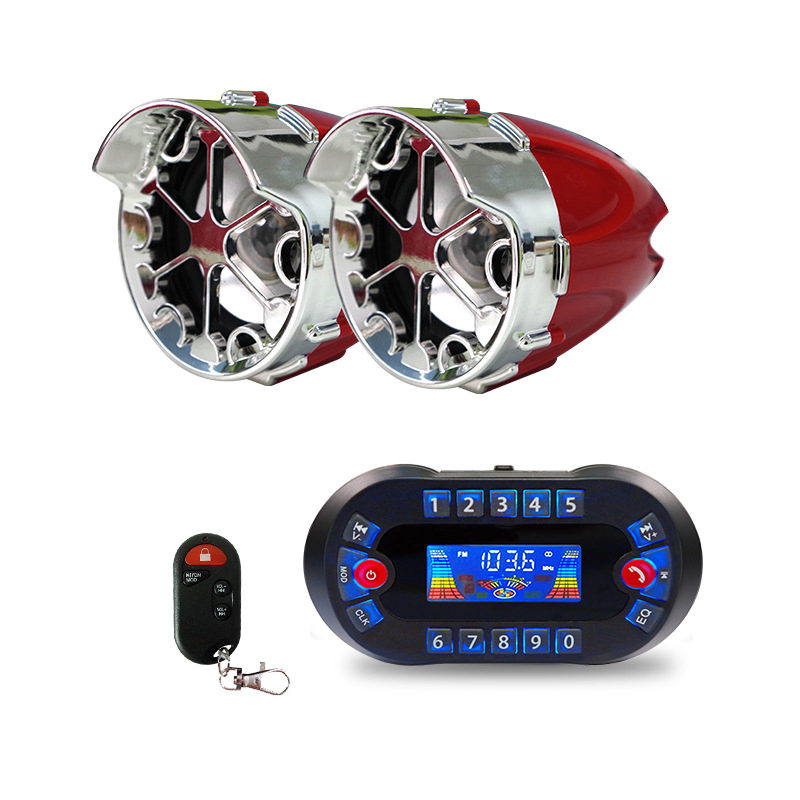Wholesale Motorcycle Car Audio Bluetooth Waterproof Subwoofer MP3 Display Audio