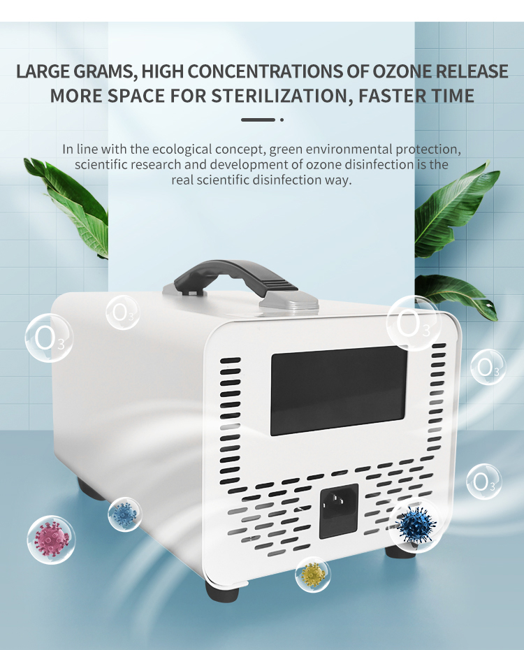Remote Control Touch Screen Small Portable Home Car Air Disinfection Ozone Generator
