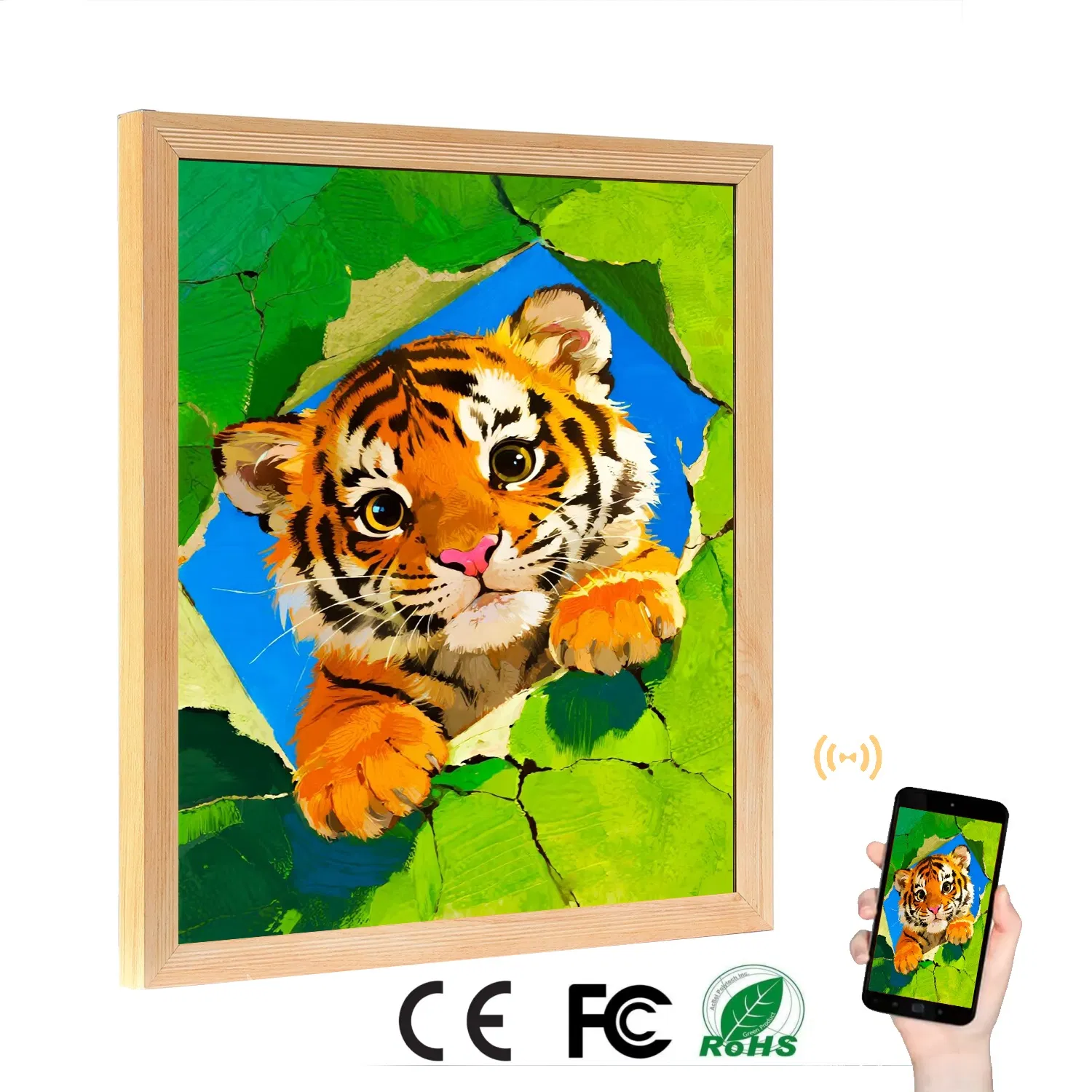 Square Digital Frame with Ultra HD for Exceptional Detail