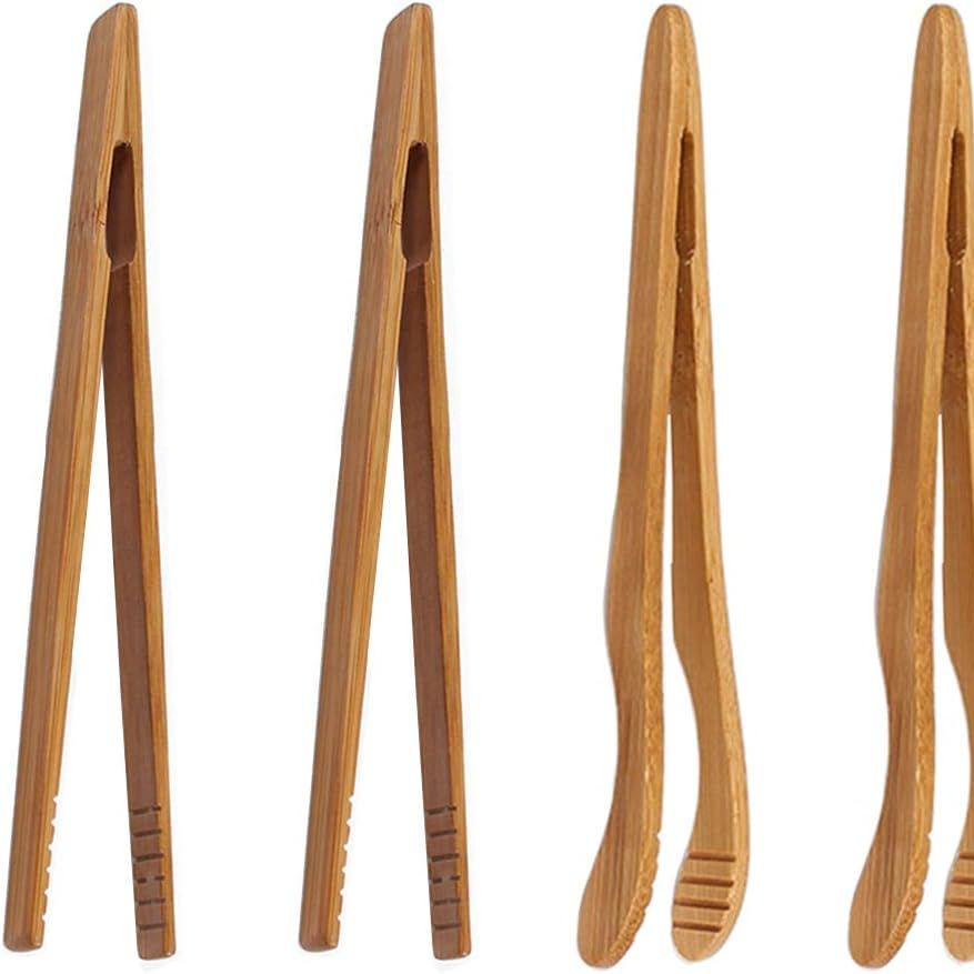 7-Inch Reusable Bamboo Wood Cooking Clipbamboo Clipbamboo Plier