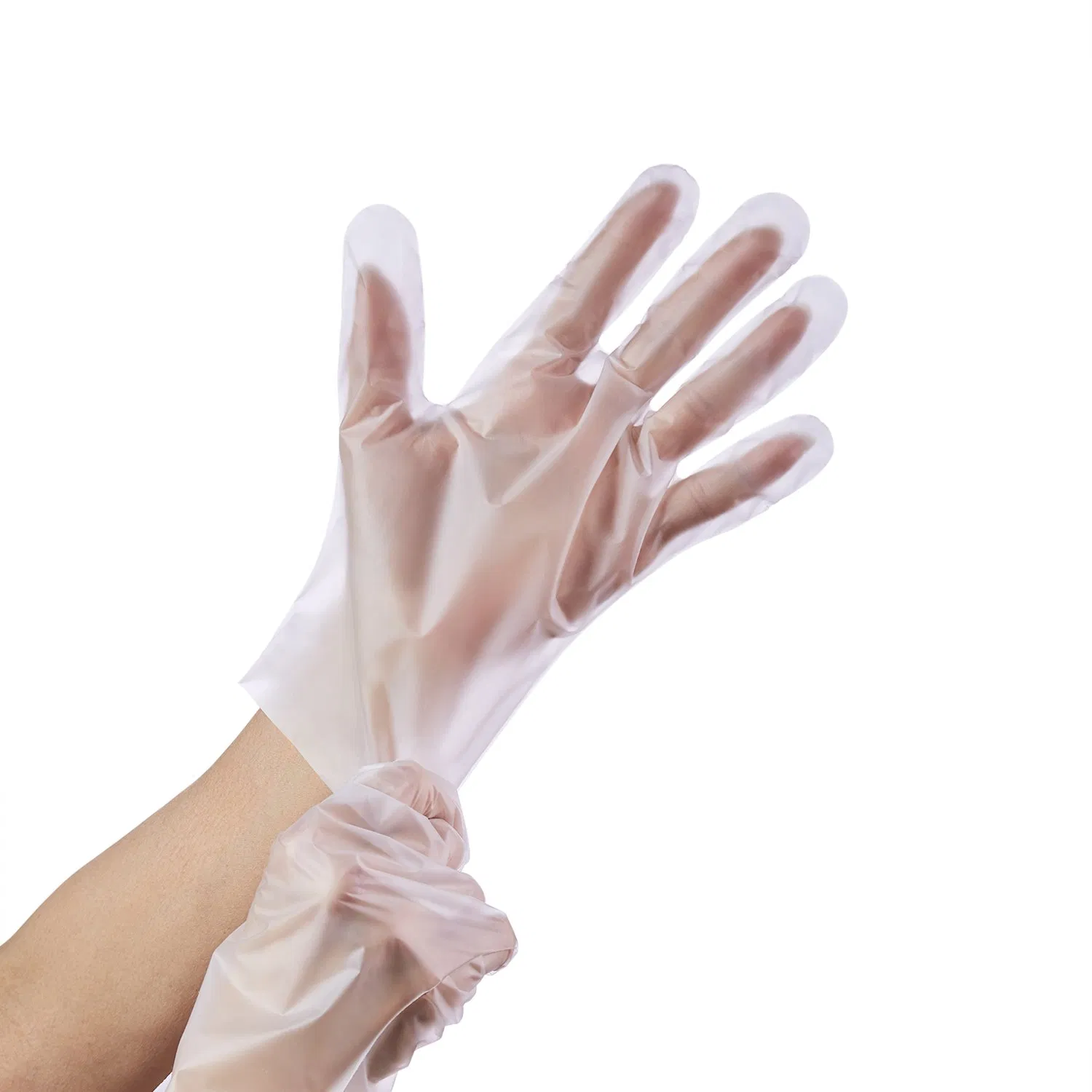 Superior Stretch for a Comfortable Fit (high elasticity) Disposable Gloves/Plastic Gloves/ TPE CPE HDPE
