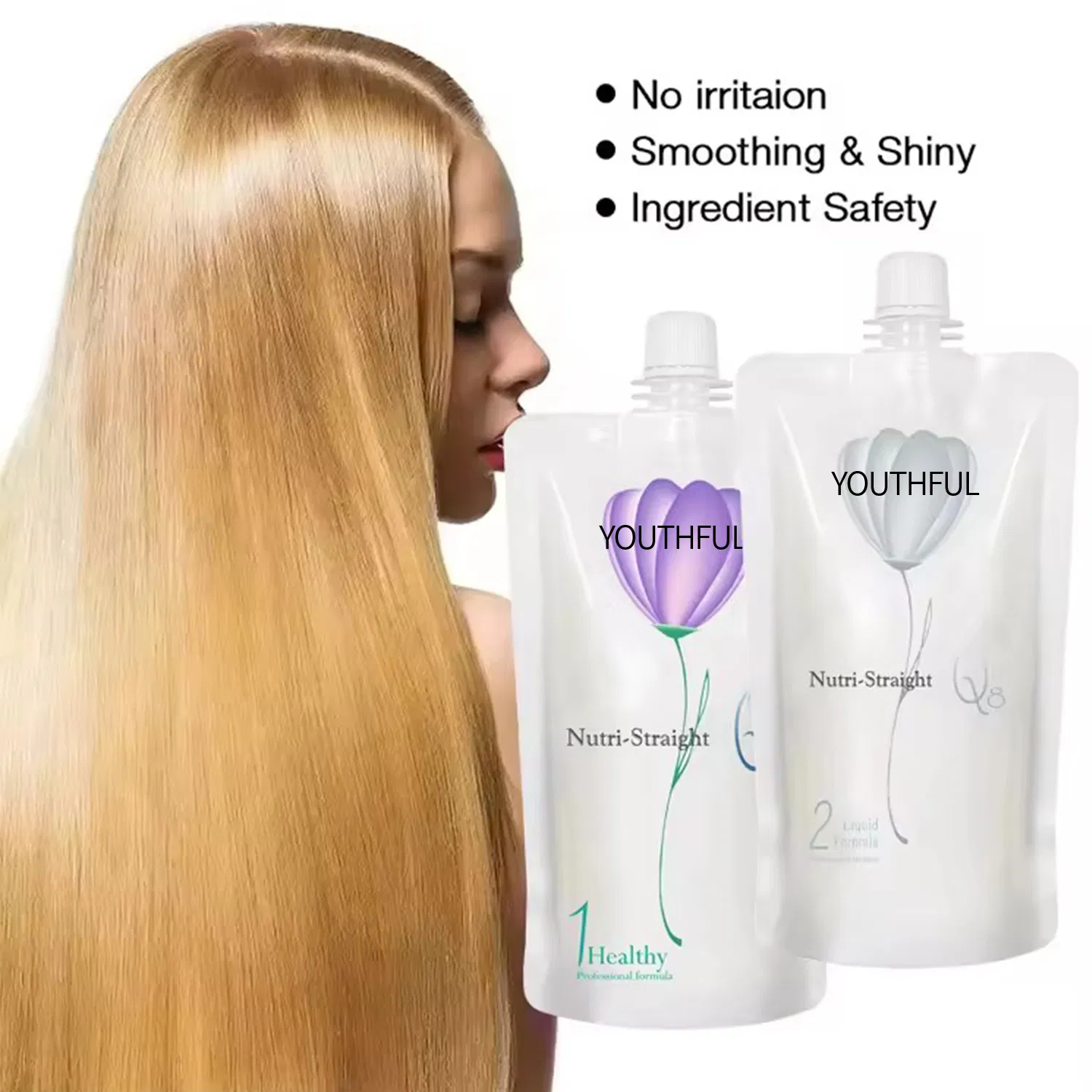 Professional Organic Long Lasting Hair Permanent Rebonding Perm Straightening Cream