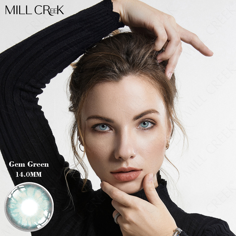 Millcreek Soft Cosmetic Contact Lens Natural Green Colored Contacts Circle Color Eye Contact Lenses