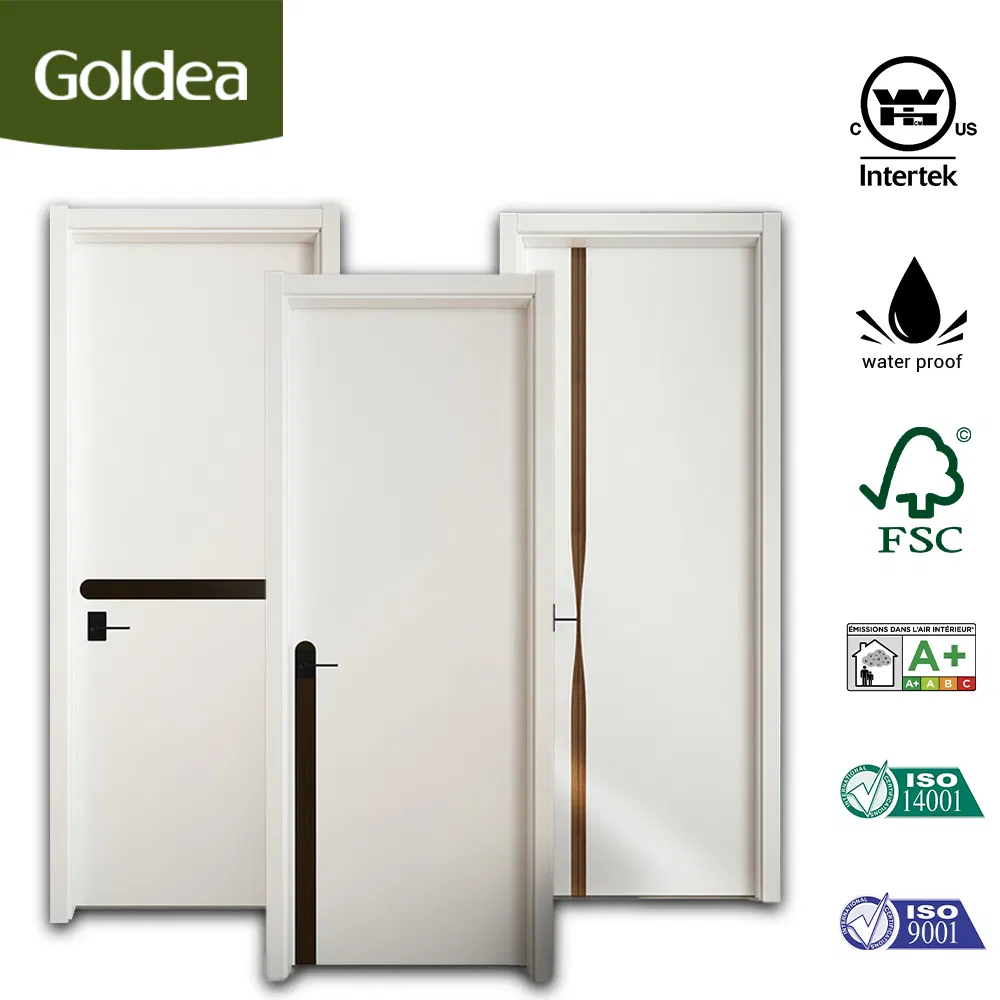 Wholesale Price Factory Modern Style Hotel Interior Home Room MDF Wood Door Composite Solid Wooden Door