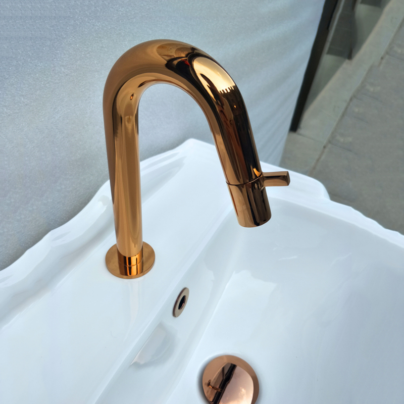 Premium Quality Brass Faucet and Spout Button Water Pillar Tap for Bathrooms