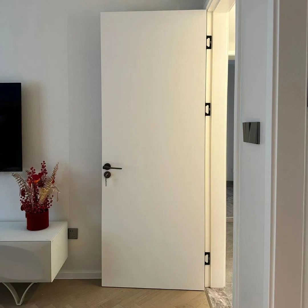 House Interior Acoustic Wooden Door Laminated MDF Wood Entry Room Door for Apartment, Hotel, Hospital, School