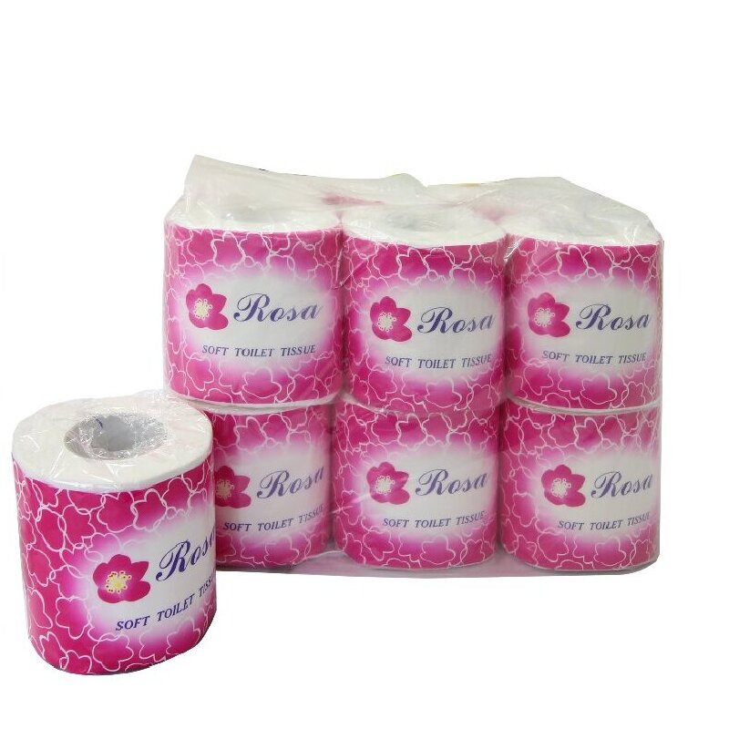 Hot Selling Bamboo Sanitary Paper Rolls Household Cheap OEM Custom Commercial Virgin Wooden Pulp Printed Cotton Pulp Toilet Tissue for Bedroom Toilet