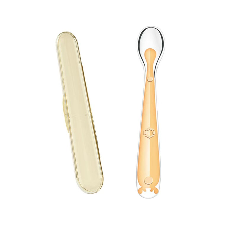 Soft Silicone Baby Spoon for Safe Feeding and Comfort