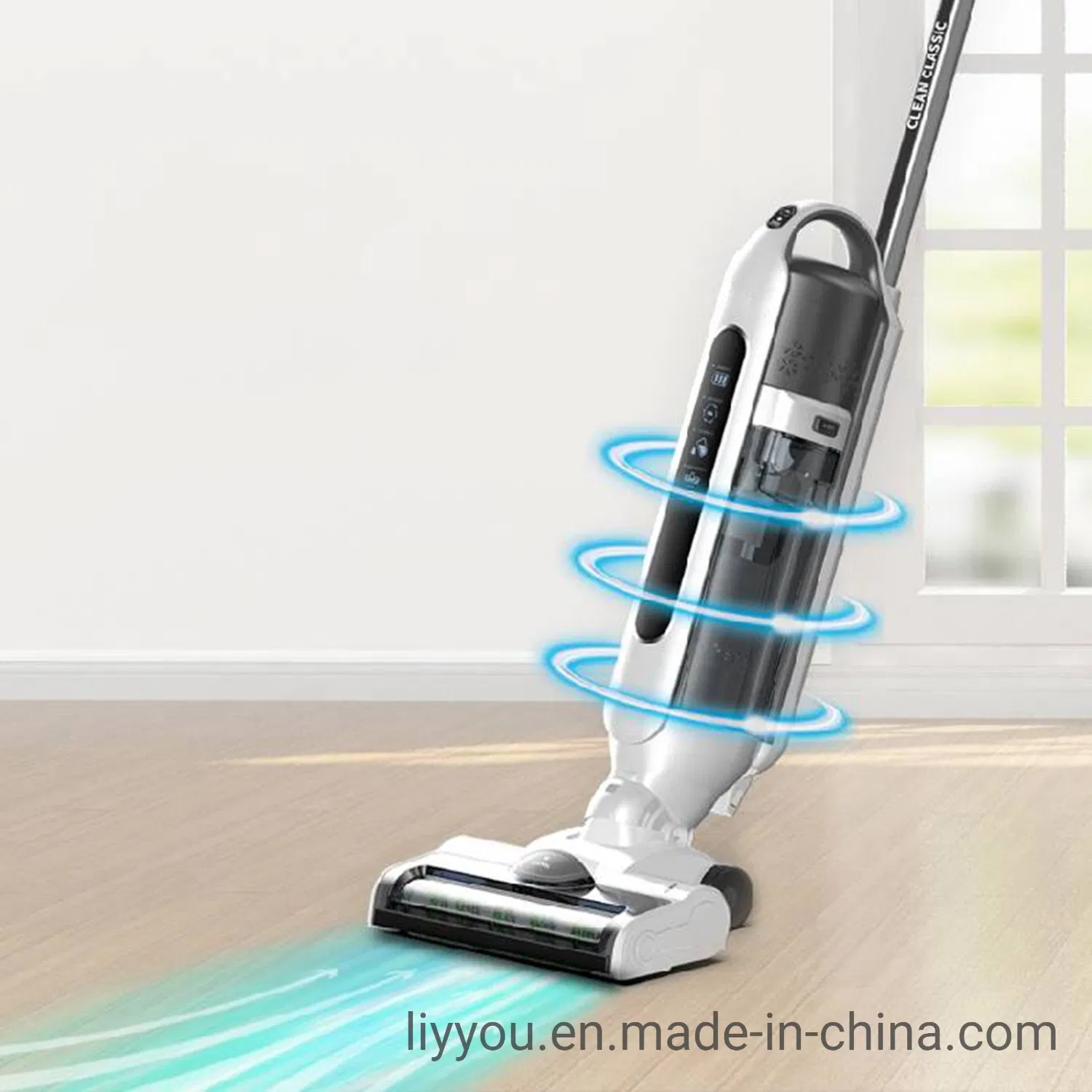 Smart Voice Assistant Cordless Wet Dry Household Stick Vacuum and Mop Cleaner Self-Cleaning Upright for Hardwood Floors and Carpet