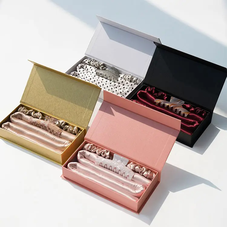 Heatless Hair Curler Silk Hair Roller Waves Curling Rod Headband Scrunchie Set 100% Mulberry Silk Heatless Curls