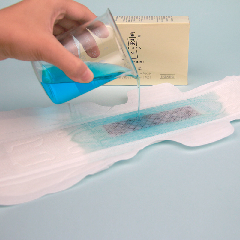 Disposable 415mm Ultra Long Breathable Sanitary Napkins for Night Use