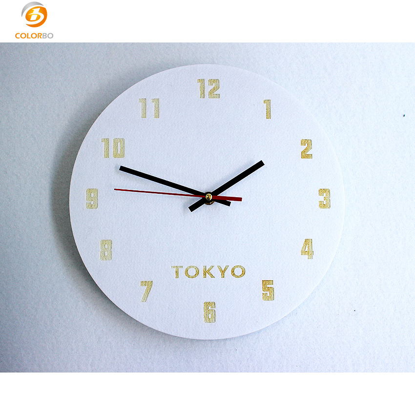 Polyester Fiber Decoration Furniture Acoustic Wall Clock