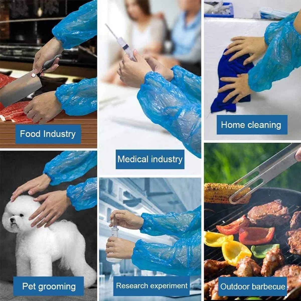 Disposable PP/SMS/PE Nonwoven Sleeve Cover Oversleeves