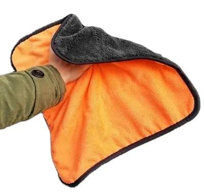 All Purpose Double Layer 800GSM Microfiber Car Towel Cleaning Cloth Towels Microfiber Dish Towel Twisted Loop Car Drying Towel